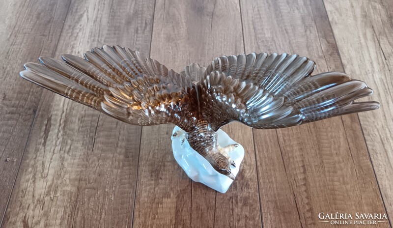 Régi Herendi porcelán sas madár figura