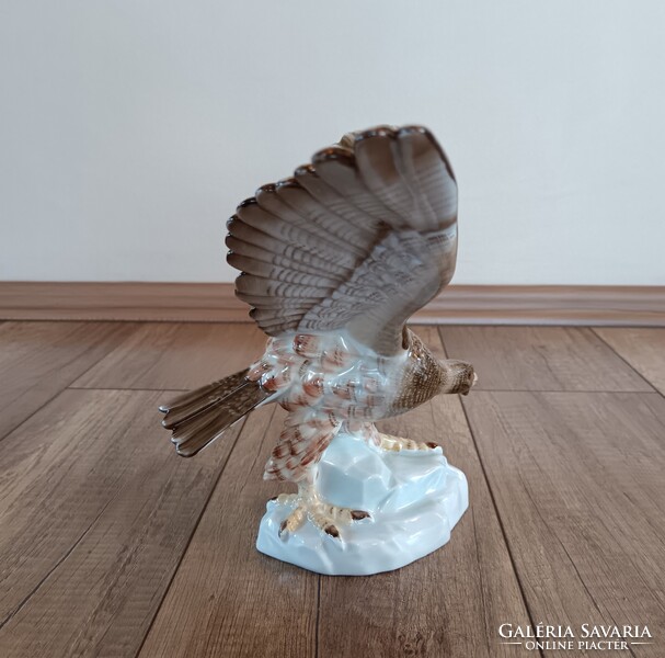 Régi Herendi porcelán sas madár figura