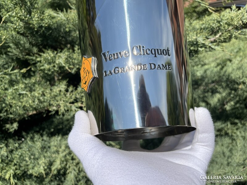 CHAMPAGNE CLUB - Veuve Clicquot „La Grande Dame” Polírozott Acél Pezsgőhűtő