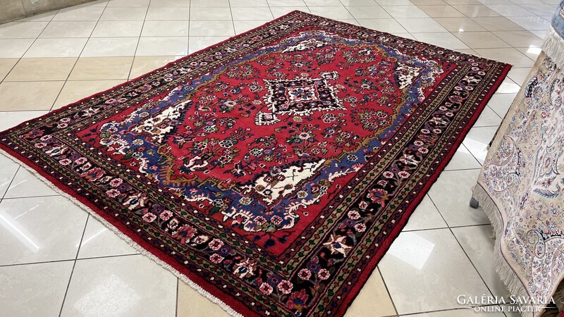 3949 KIÁRUSÍTÁS Eredeti Iráni Sarogh kézi gyapjú szőnyeg 209X301CM