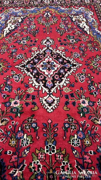 3949 KIÁRUSÍTÁS Eredeti Iráni Sarogh kézi gyapjú szőnyeg 209X301CM