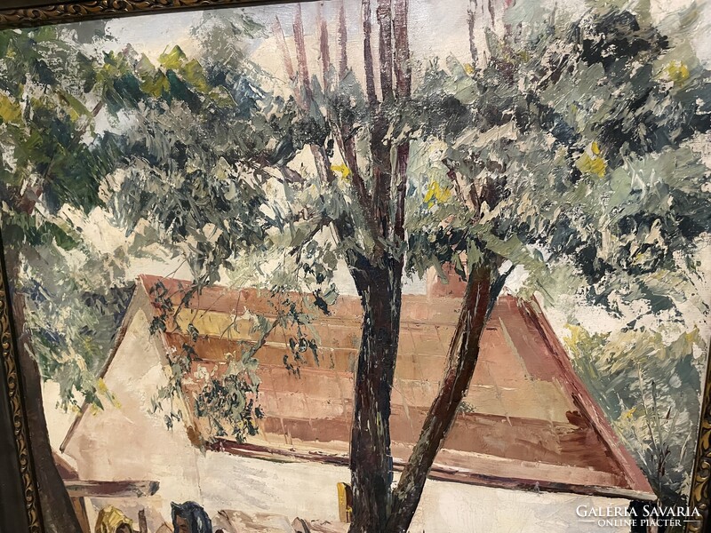 Tihanyi János Lajos - Pihenőben 938’...80x60cm +kerete