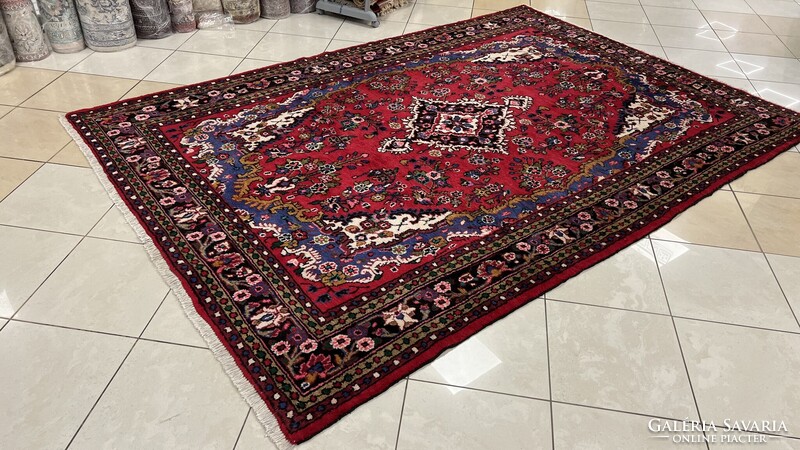 3949 KIÁRUSÍTÁS Eredeti Iráni Sarogh kézi gyapjú szőnyeg 209X301CM