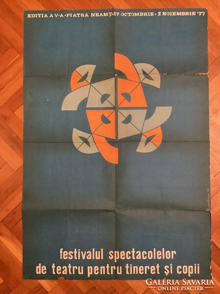 Színházi előadások fiataloknak . ( Román plakát ) .- 1977 .