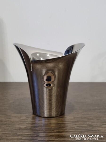 Georg Jensen dán design króm váza /Botanica collection/ 12 cm