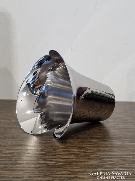 Georg Jensen dán design króm váza /Botanica collection/ 12 cm