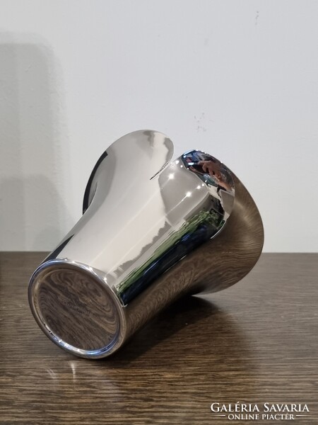 Georg Jensen dán design króm váza /Botanica collection/ 12 cm