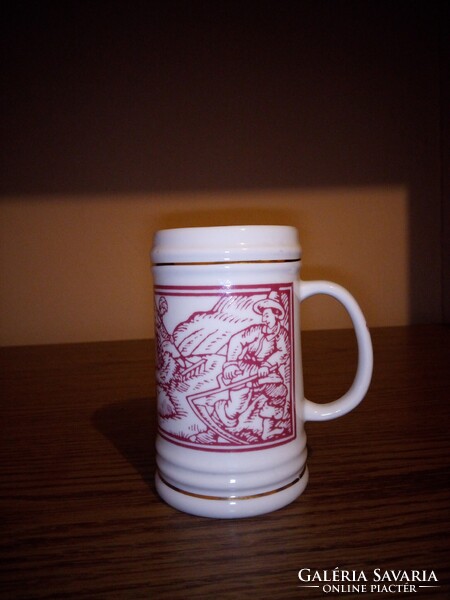 Hollóházi porcelain jug. 11 Cm. Flawless. Marked.