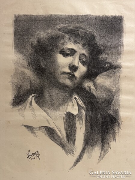 Sárossy Eta (1895-1990) Női portré 1922-ből /számlát adunk hozzá/