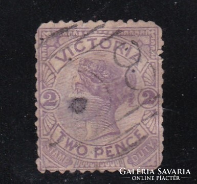 1885 Ausztrália Victoria Állam 2d Viktória Királynő Pecsételt Bélyeg