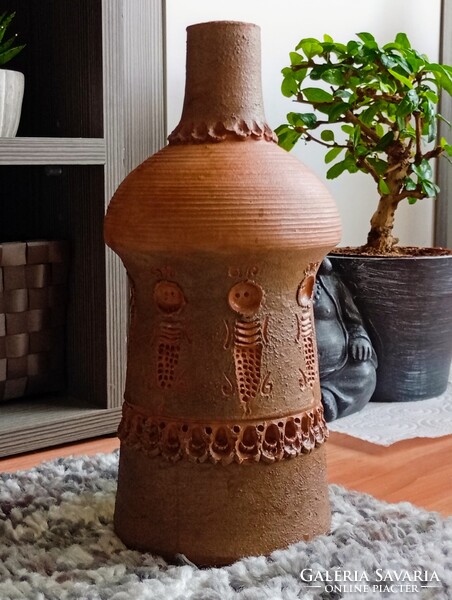 Egyedi terrakotta/kerámia ,,Ciprusi" jellegű váza
