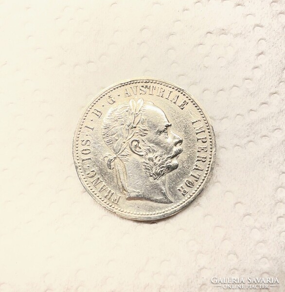 Ferenc József 1 florin 1874 régi ezüst érme 12.34g 900