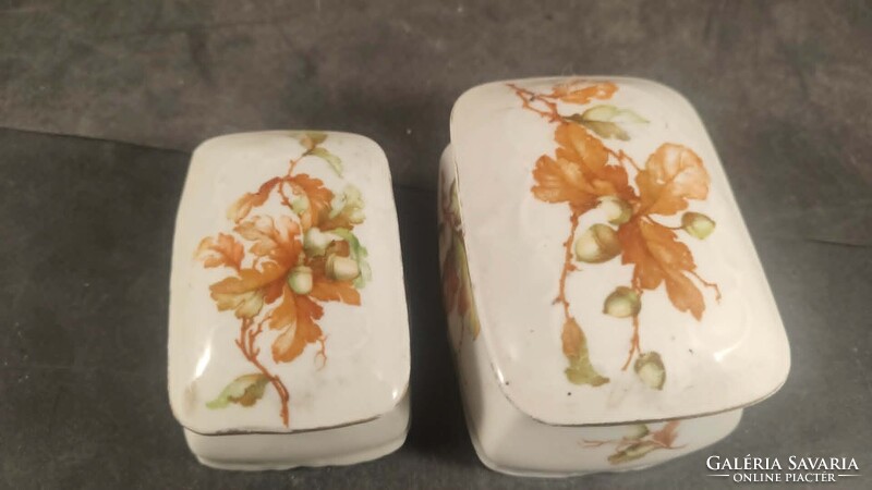 Antik jelzett porcelán bonbonierek 800