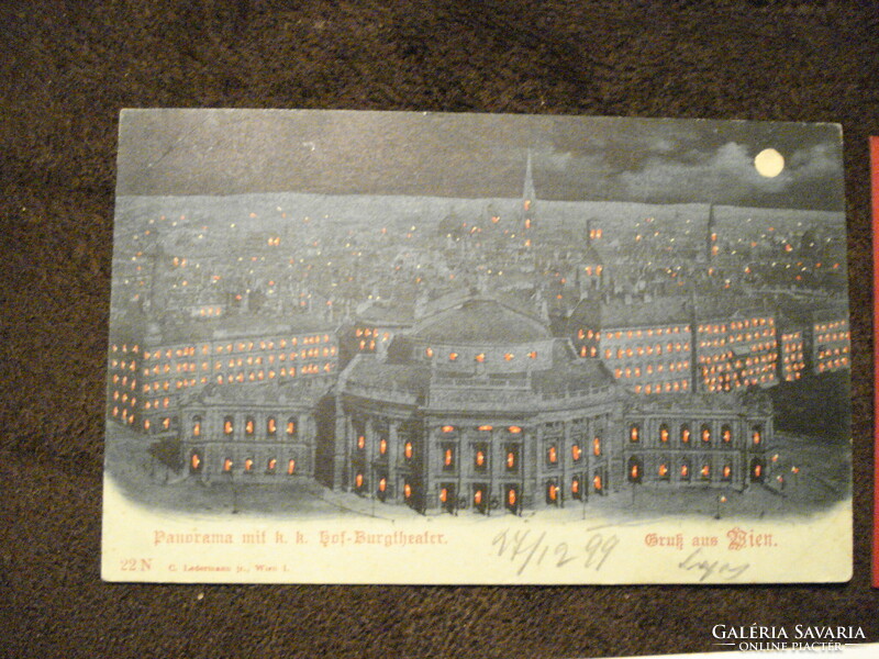 3 d b 1899-ben Bécsből Zólyomba küldött bécsi képeslap, azonos címzett, judaika
