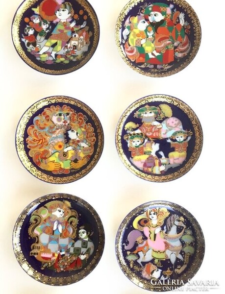 ROSENTHAL porcelán tányérok (12 db), "ALADIN és a CSODALÁMPA"