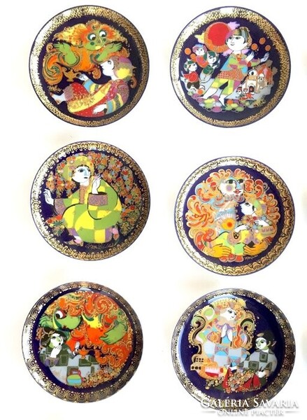 ROSENTHAL porcelán tányérok (12 db), "ALADIN és a CSODALÁMPA"