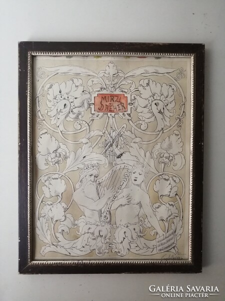 SCHAUSPIELER MIRZL UND DREHER - THEATHERRELIKT AUS DEM JAHR 1886
