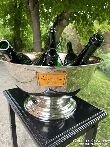 CHAMPAGNE CLUB - Veuve Clicquot Ponsardin 6 palackos pezsgőhűtő jégtál az 1970-es évekből
