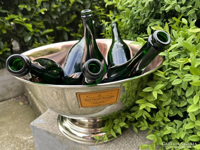 CHAMPAGNE CLUB - Veuve Clicquot Ponsardin 6 palackos pezsgőhűtő jégtál az 1970-es évekből
