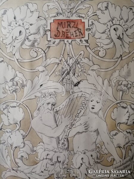 SCHAUSPIELER MIRZL UND DREHER - THEATHERRELIKT AUS DEM JAHR 1886