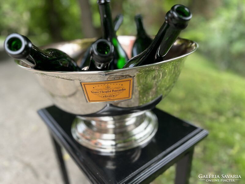 CHAMPAGNE CLUB - Veuve Clicquot Ponsardin 6 palackos pezsgőhűtő jégtál az 1970-es évekből
