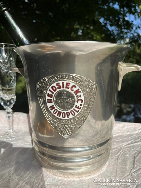 CHAMPAGNE CLUB - HEIDSIECK & Cie MONOPOLE – elegáns és ritka Art Deco pezsgőveder