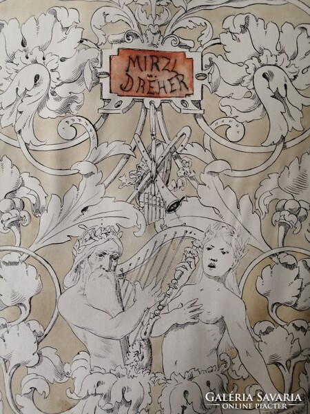 SCHAUSPIELER MIRZL UND DREHER - THEATHERRELIKT AUS DEM JAHR 1886
