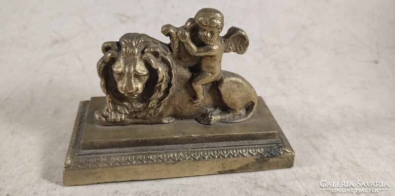 Antik bronz szobros íróasztaldísz 827