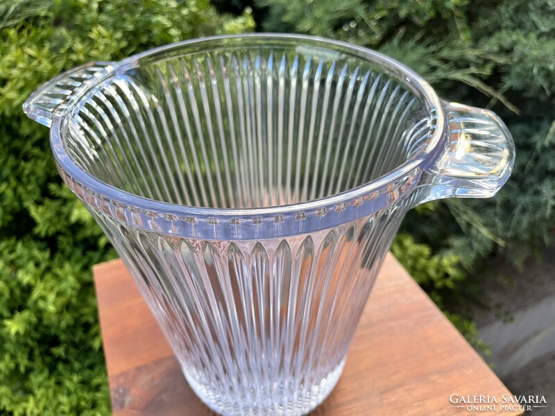 CHAMPAGNE CLUB - Mikasa Diamond Fire Ólomkristály Pezsgőhűtő / Virágváza – Japán Design, 1980'