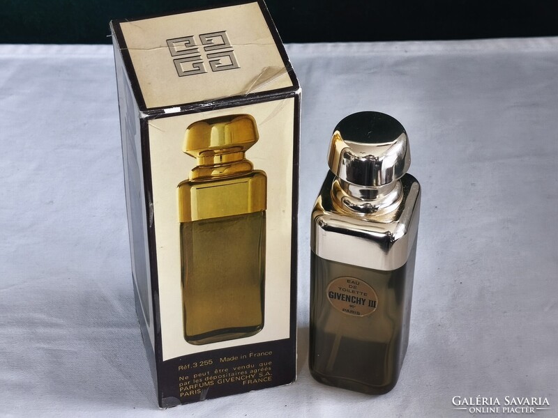 Vintage Givenchy III 100ml Üres Füstüveg Parfüm Pierre Dinand Design (1970s, Ref. 3255)