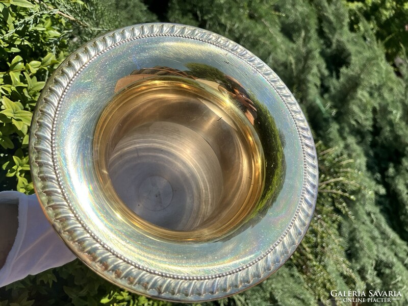 CHAMPAGNE CLUB - Sheridan Silver Co. Vintage Ezüstözött Pezsgő- és Borhűtő – USA, 1960-as évek