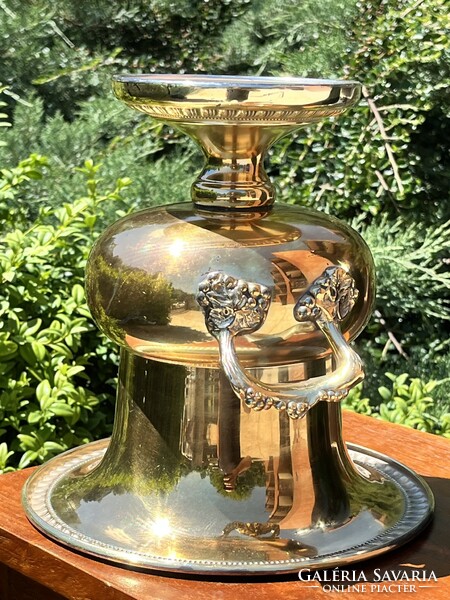 CHAMPAGNE CLUB - Sheridan Silver Co. Vintage Ezüstözött Pezsgő- és Borhűtő – USA, 1960-as évek