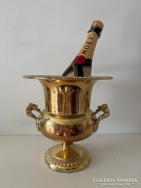 CHAMPAGNE CLUB - Sheridan Silver Co. Vintage Ezüstözött Pezsgő- és Borhűtő – USA, 1960-as évek