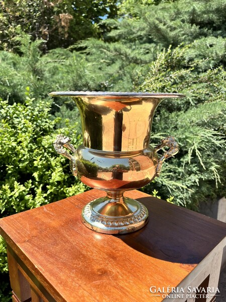 CHAMPAGNE CLUB - Sheridan Silver Co. Vintage Ezüstözött Pezsgő- és Borhűtő – USA, 1960-as évek