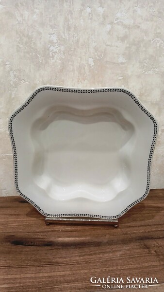 Oepiag Porcelain Plate with Hüttl Tivadar Stamp