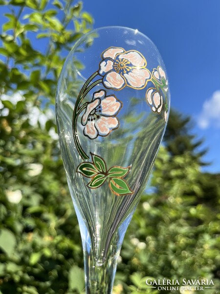 CHAMPAGNE CLUB - Perrier-Jouët 6 db Anemone Kézzel Festett 25 cl Pezsgőspohár Díszdobozban