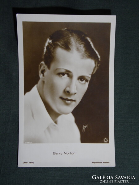 Képeslap,film,mozi,művészet,Barry Norton színész,1920-