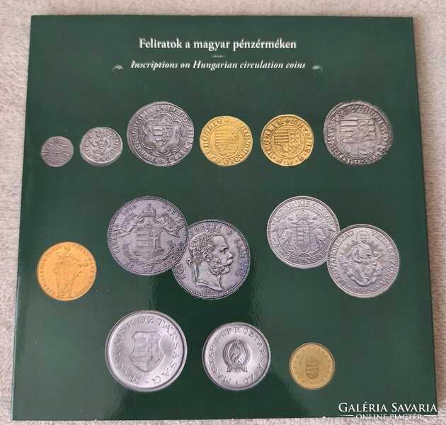 2012-es Dísztokos forgalmi sor Magyarország pénzérméi 4000 db Proof. Feliratok a Magyar Pénzérméken