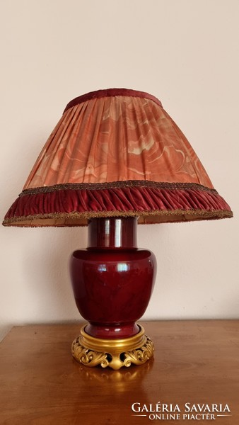 Zsolnay porcelán nagyméretű asztali lámpa