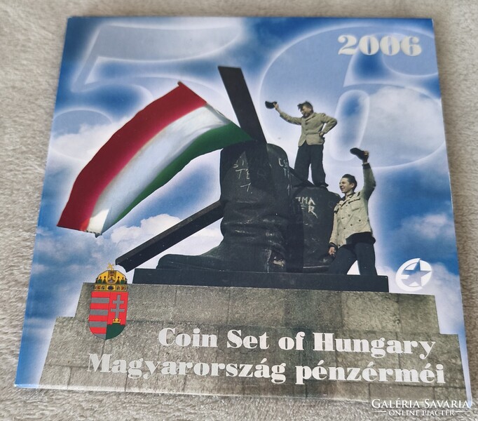 2006-os Dísztokos forgalmi sor Magyarország pénzérméi 5000 db Proof. 1956-os forradalom emlékére