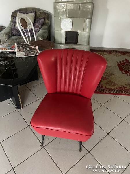 Piros sky fotel mid century csak személyes átvétel