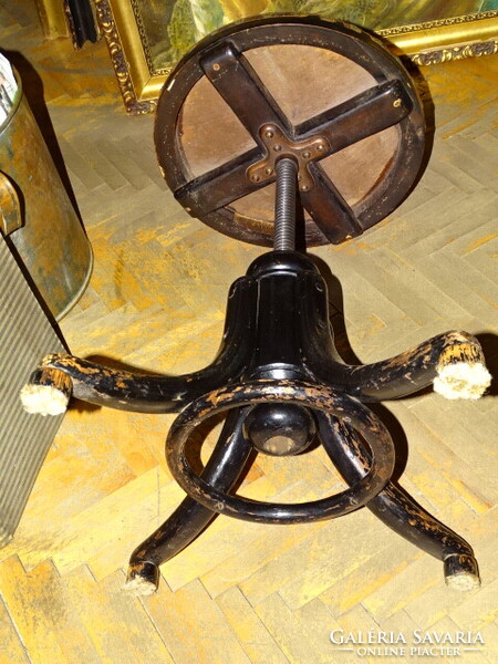 ANTIK JELZETT THONET ZONGORA SZÉK ( AKÁR ÁLLVÁNY POSZTAMENS )