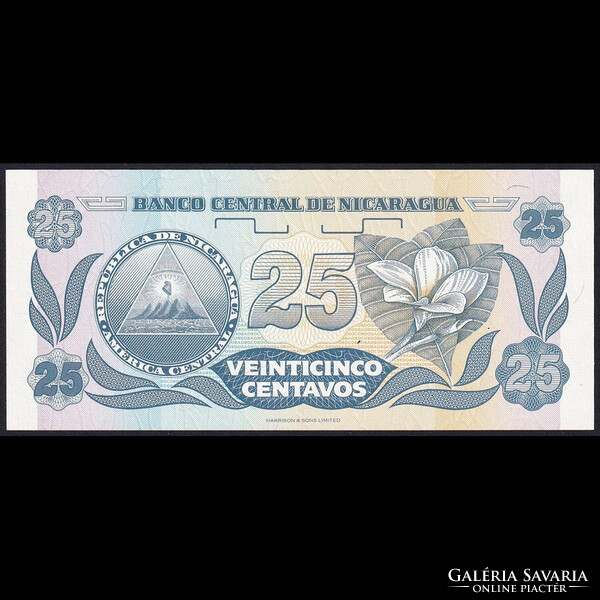 Nicaragua 25 Centavos 1991 P-170a (1) UNC