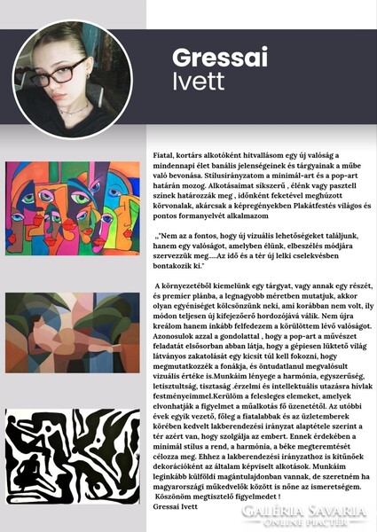 Arany éjszakák c. Modern festmény