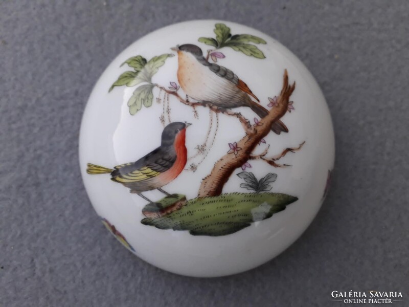 Herendi Rothschild - Viktória porcelán bonbonier.