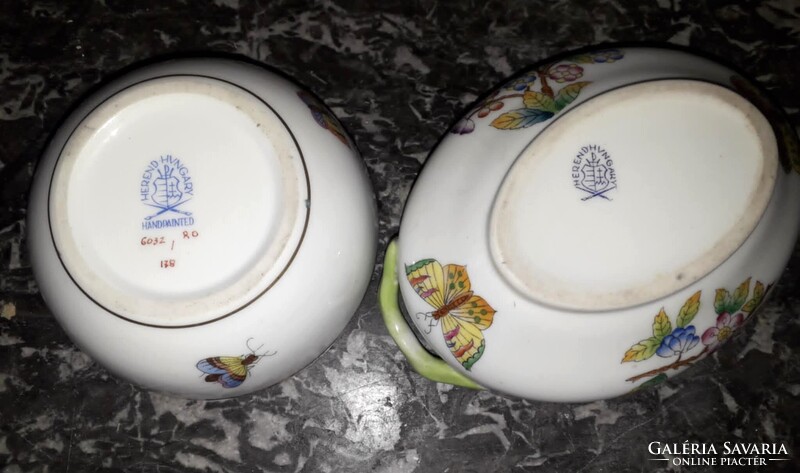 Herendi Rothschild - Viktória porcelán bonbonier.