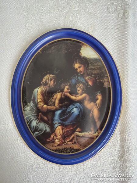 Gyönyörű ovális porcelán kép Bavaria.