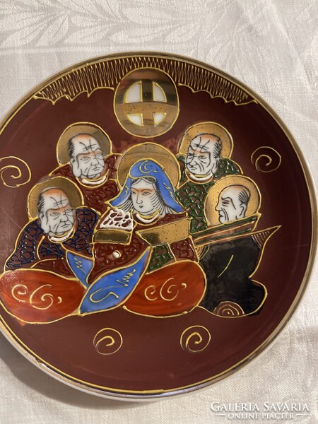 A dreamy satsuma hand-painted Japanese plate.