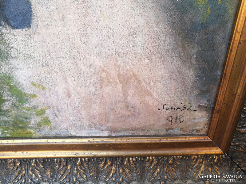 Juhász Árpád (1863-1914): Žena u žitu / Nő a búzamezőben (1913) - Monografált mű!