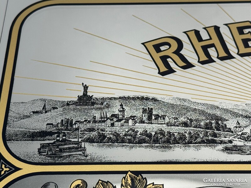 CHAMPAGNE CLUB - Söhnlein Rheingold „A Rajna Kincse” Vintage Üveg Reklámtábla